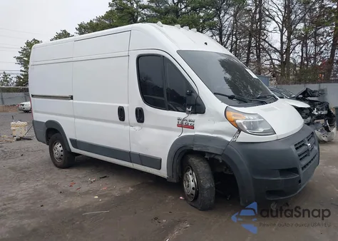 2018 Ram Promaster 1500 High Roof 136 Wb from USA, damaged, VIN 3C6TRVBG2JE103138